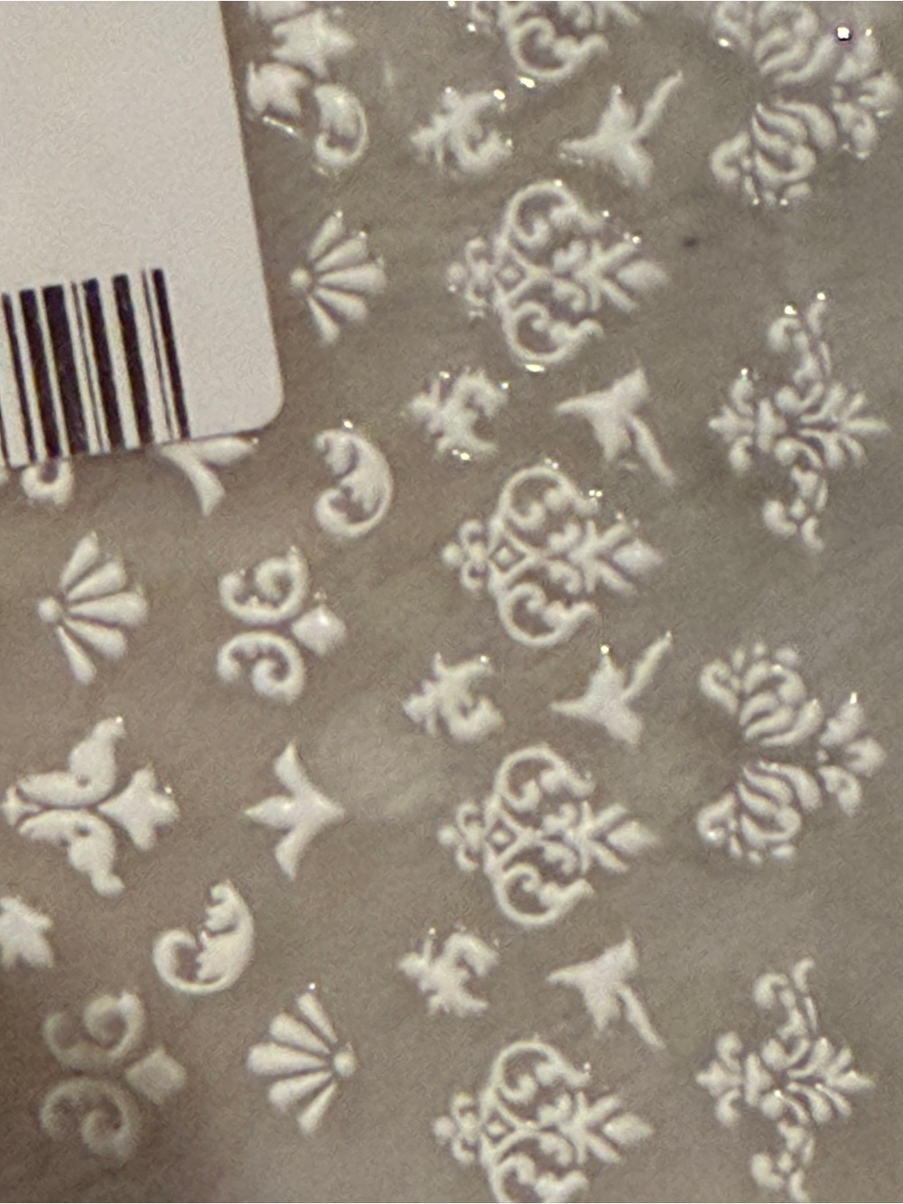 Coquette Nail Art Stickers White Baroque Cherub Rococo Nail Decals Y2K